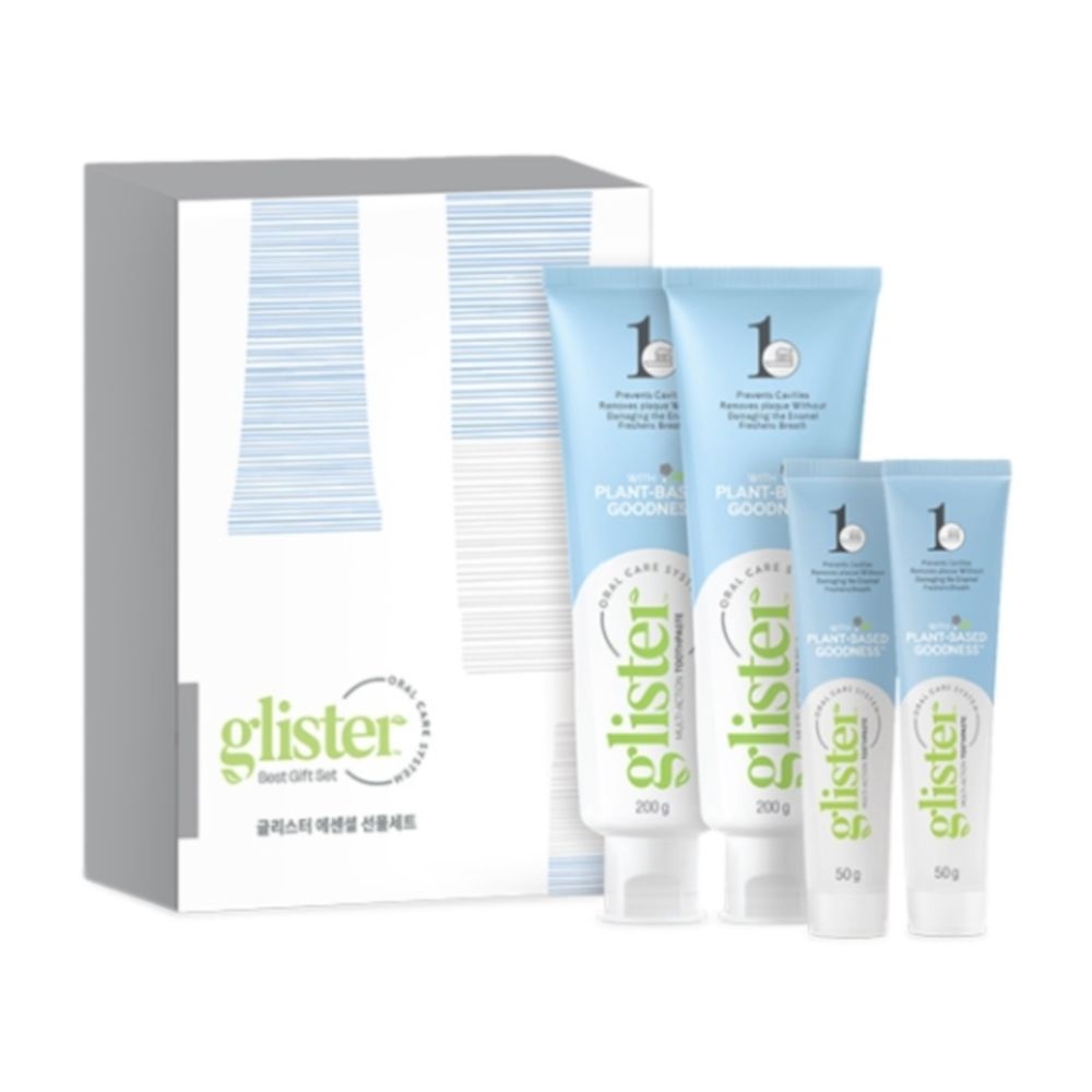 암웨이 글리스터 컴플리트 치약 선물세트 (200g 2개 + 휴대용 미니 50g 2개