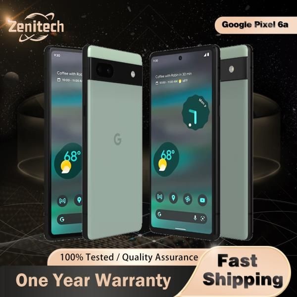 오리지널 구글 픽셀 6a 5G 휴대폰 6.1인치 OLED 화면
