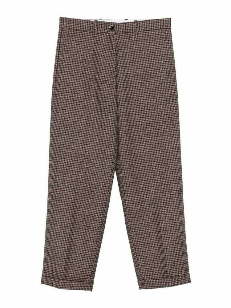나인 IN THE MORNING Montana Trousers With 체크 Pattern 9FW25MNT02T10 T