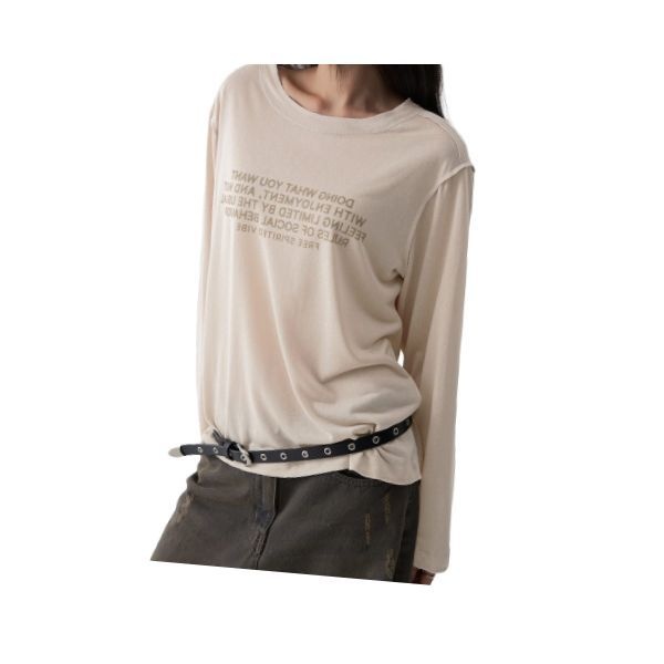 <매장정품> 8SECONDS 에잇세컨즈 오버핏 레터링 티셔츠 베이지 165841AY1A 696168