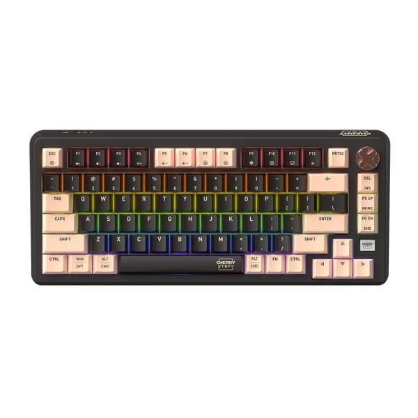 UnKnown Cherry 유,무선 블루투스 기계식 키보드 XTRFY PIXIU 75 저소음 리니어 적축 블랙