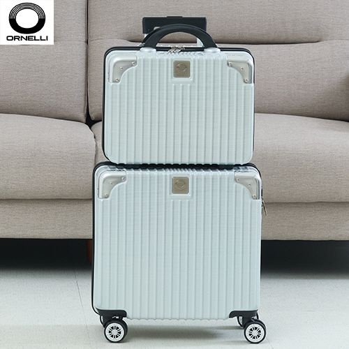 여행용캐리어 이태리 오르넬리 스펠리나 안티스크래치 티탄화이트 PVC 16 18인치