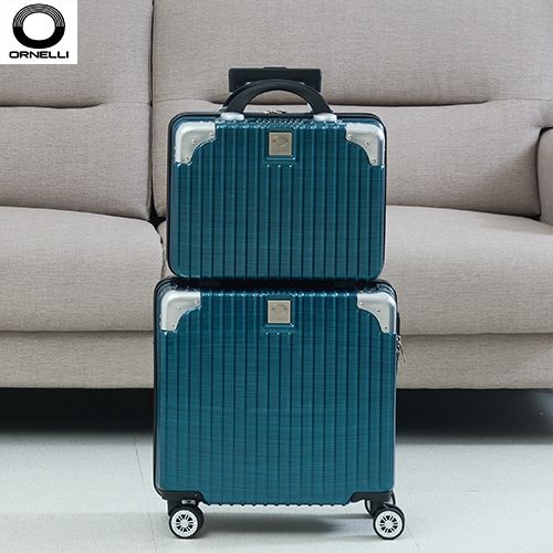 여행용캐리어 이태리 오르넬리 스펠리나 안티스크래치 티탄블루 PVC 16 18인치