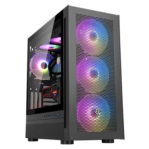 ABKO SUITMASTER V3000 베놈 ARGB 미들타워 블랙