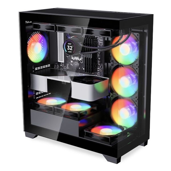 DAVEN AQUA 스쿠버 ARGB BTF 미들타워 블랙