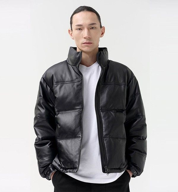 드림월드 [LAMBSKIN] LEATHER GOOSE-DOWN PADDING (BLACK)945875