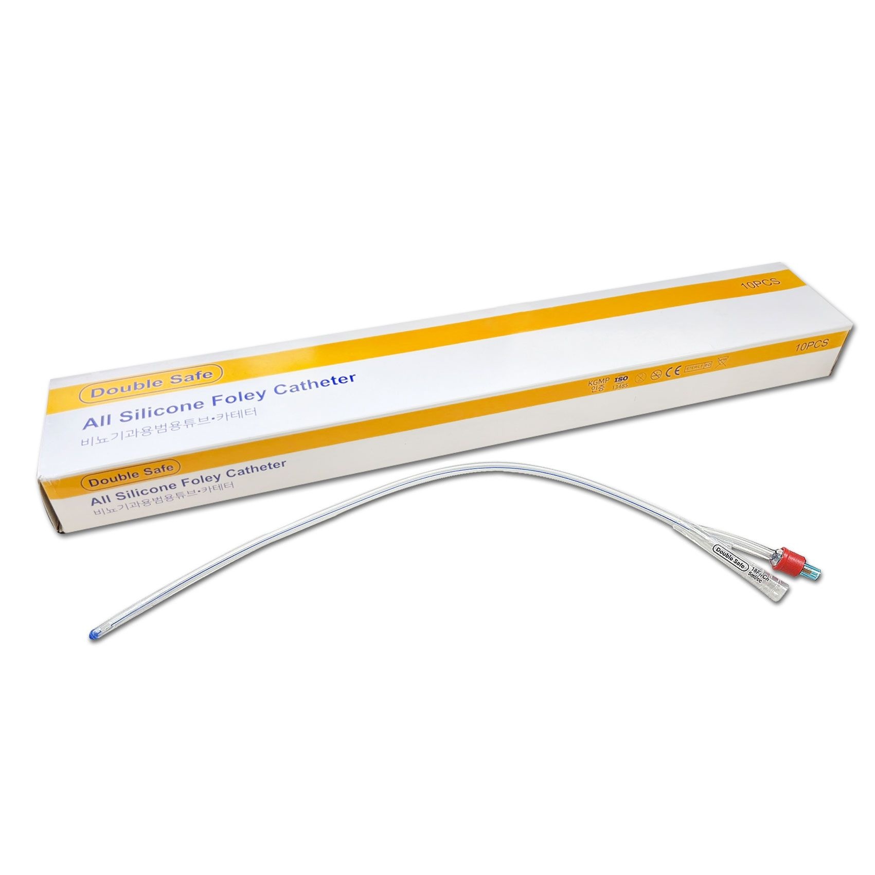 [오늘출발] 더블세이프 폴리카테터 2WAY 18FR 10개/1통 비뇨기과용 튜브카테터 멸균 도뇨관 소변줄