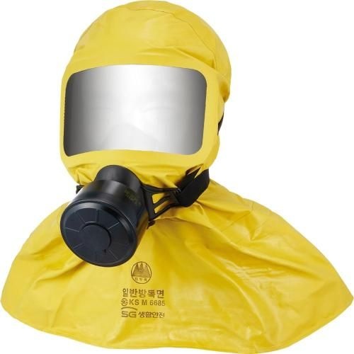 SG생활안전 일반방독면-화생방마스크 SG1000HC 두건형 8403911