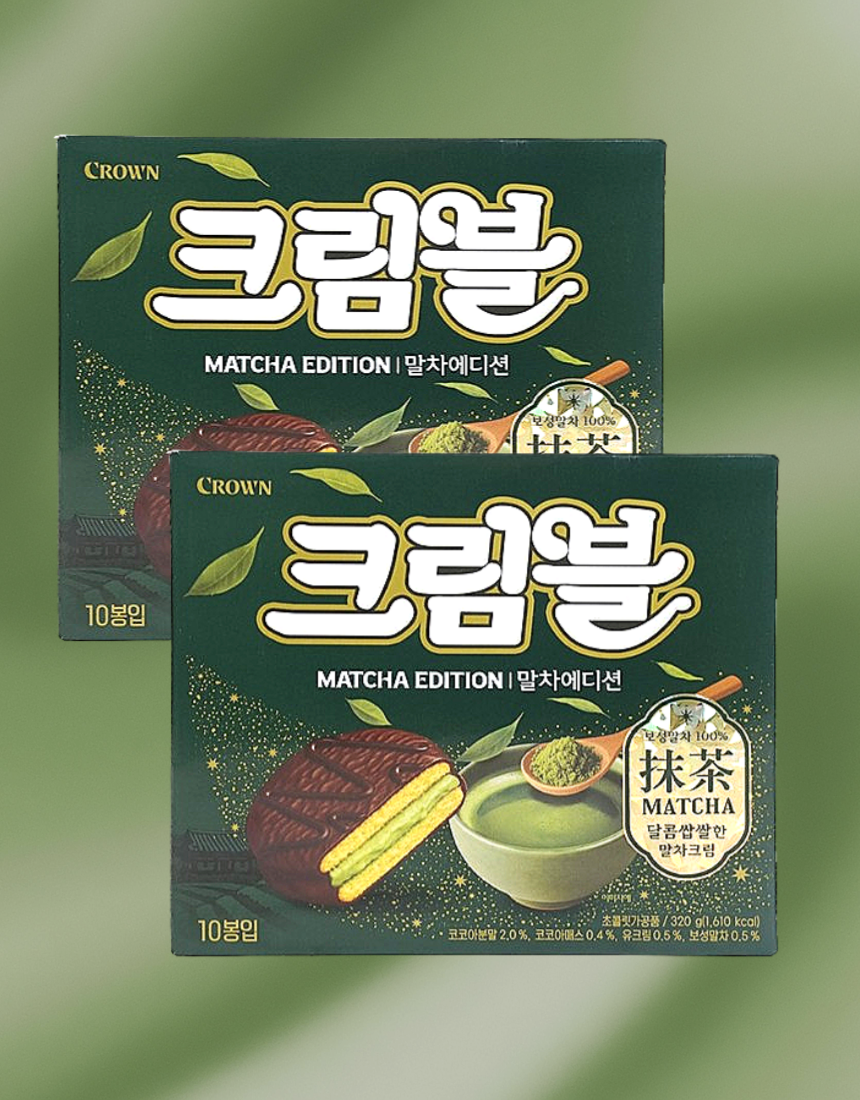 크라운 크림블 말차 320g 1+1개 말차 신상 과자