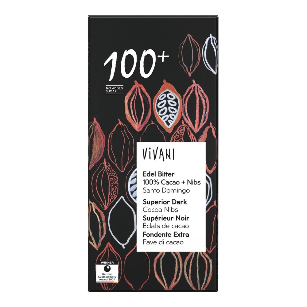 Vivani 비바니 100% 카카오 다크 초콜릿 80g