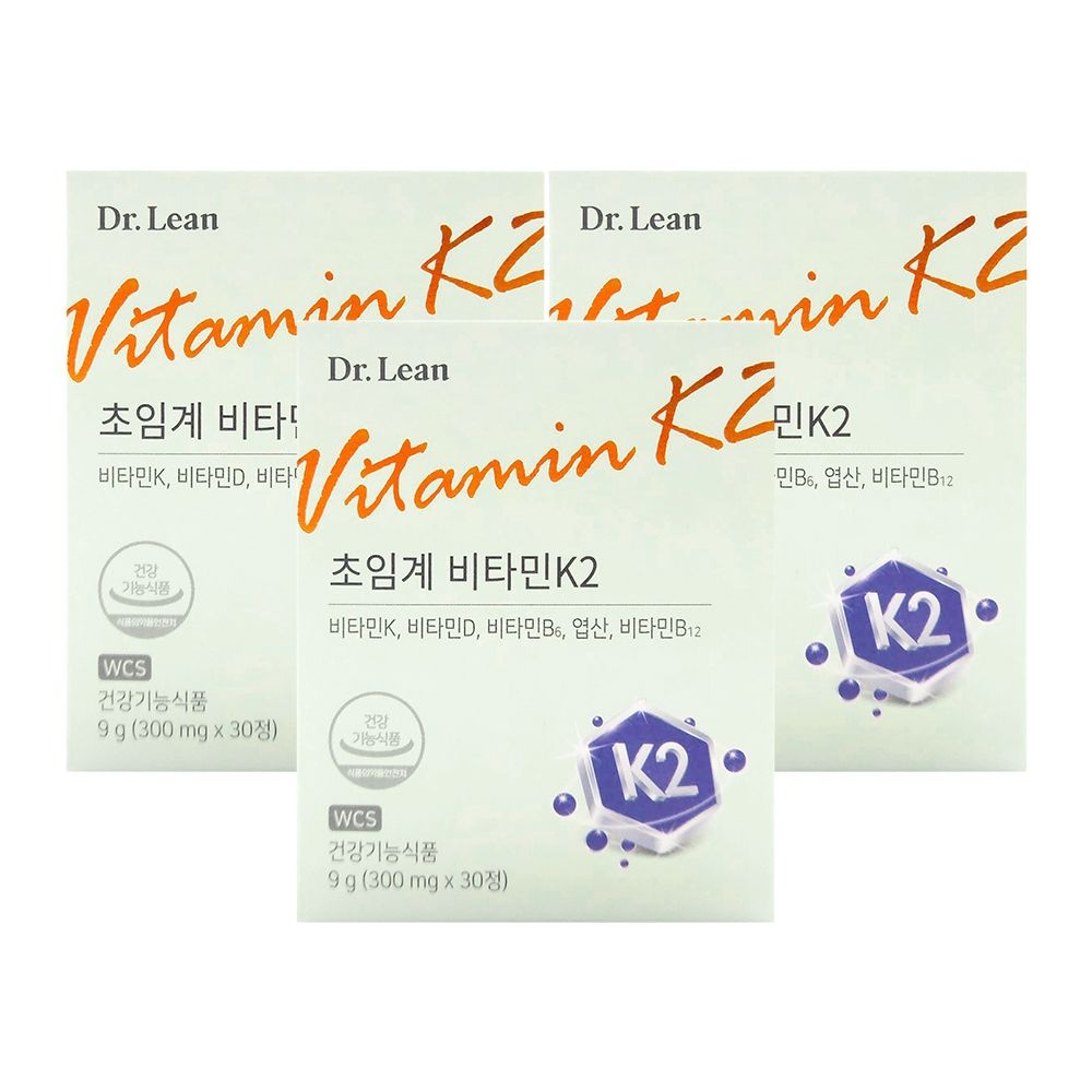 닥터린 초임계 비타민K2 300mg x 30정 x 3박스