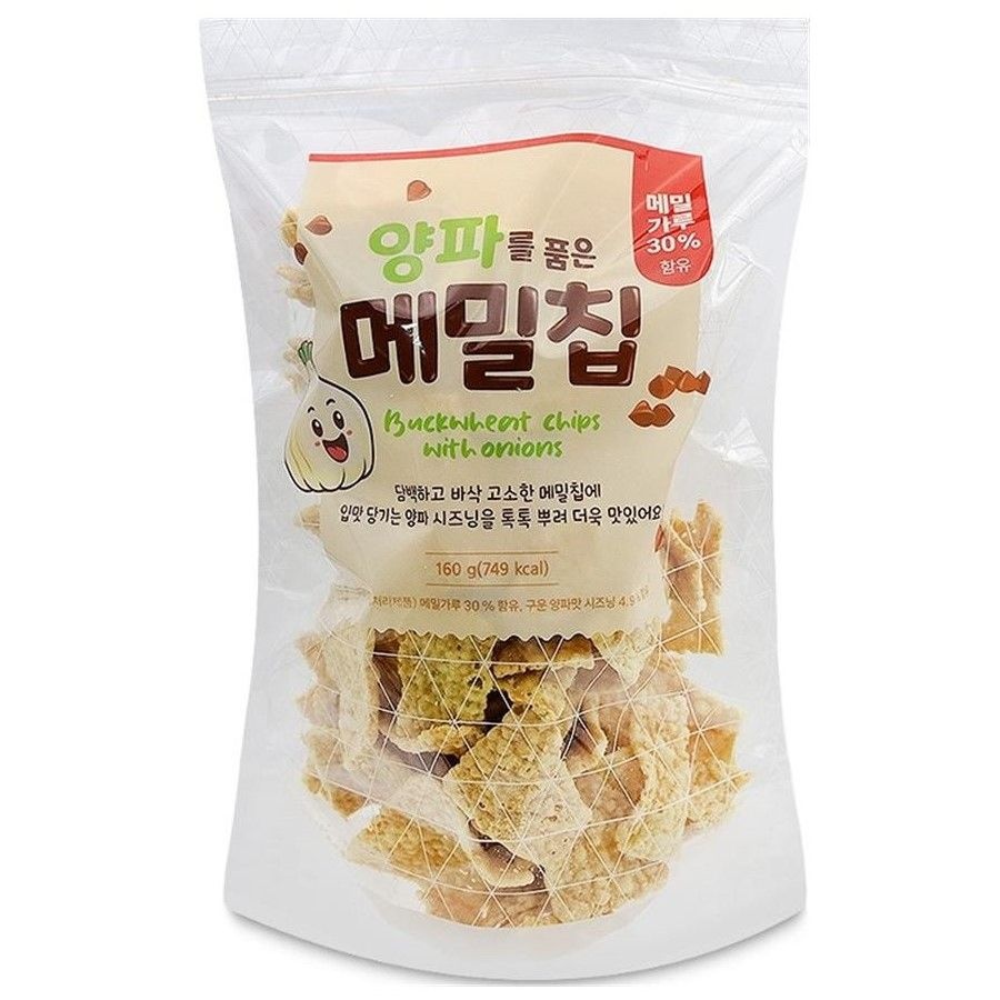 더싱싱 싱싱 담백 바삭한 양파를 품은 메밀칩 160g X 2봉