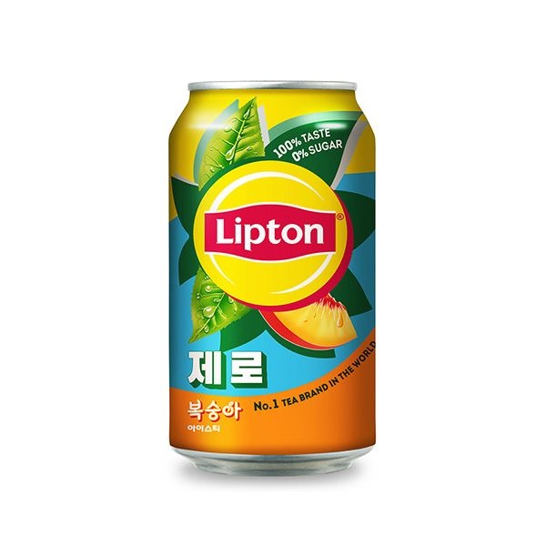 립톤 아이스티 제로 복숭아 355ml 24캔