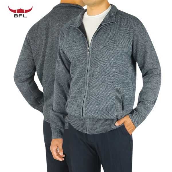 [패션플러스][인코디아웃도어]겨울 버팔로 남자 보아털 니트집업 아웃도어 점퍼 등산복 작업복 JWBFL-753