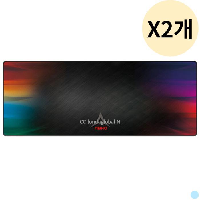 앱코 레인보우 카본 게이밍 마우스 장패드 추천 X2개