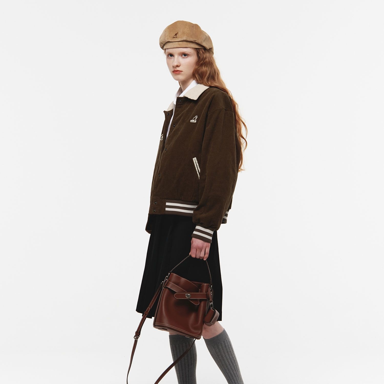 [롯데백화점] 캉골 루나 레더 버켓백 Ⅱ 3990 브라운(KRFBTB39900BR) LE1220621297