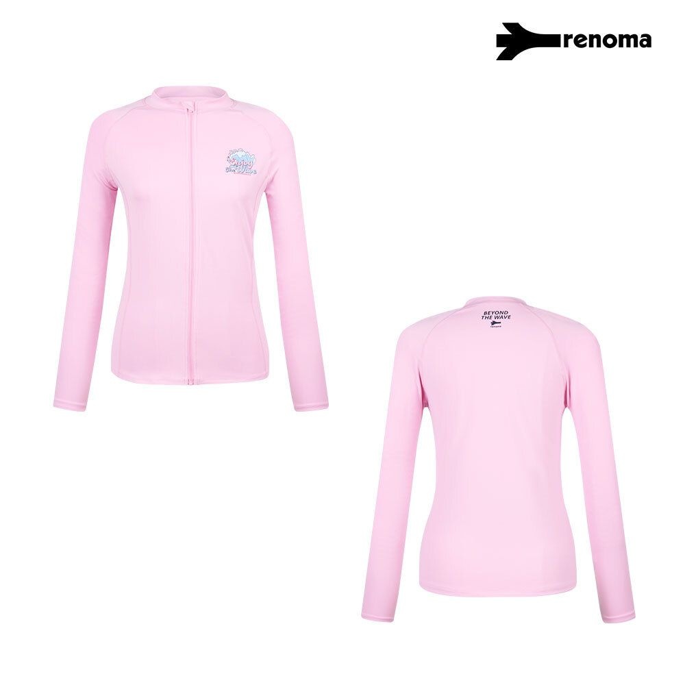 레노마 수영복 [모다아울렛][레노마수영복]여성 인조이 집업 래쉬가드 핑크 RN-CS2F951-PK_CA 천안아산점
