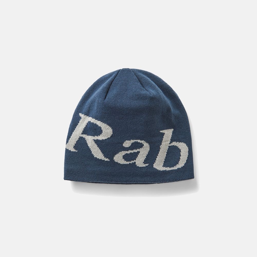 랩 [공식] Rab 로고 비니 Tempest Blue/Light Zinc