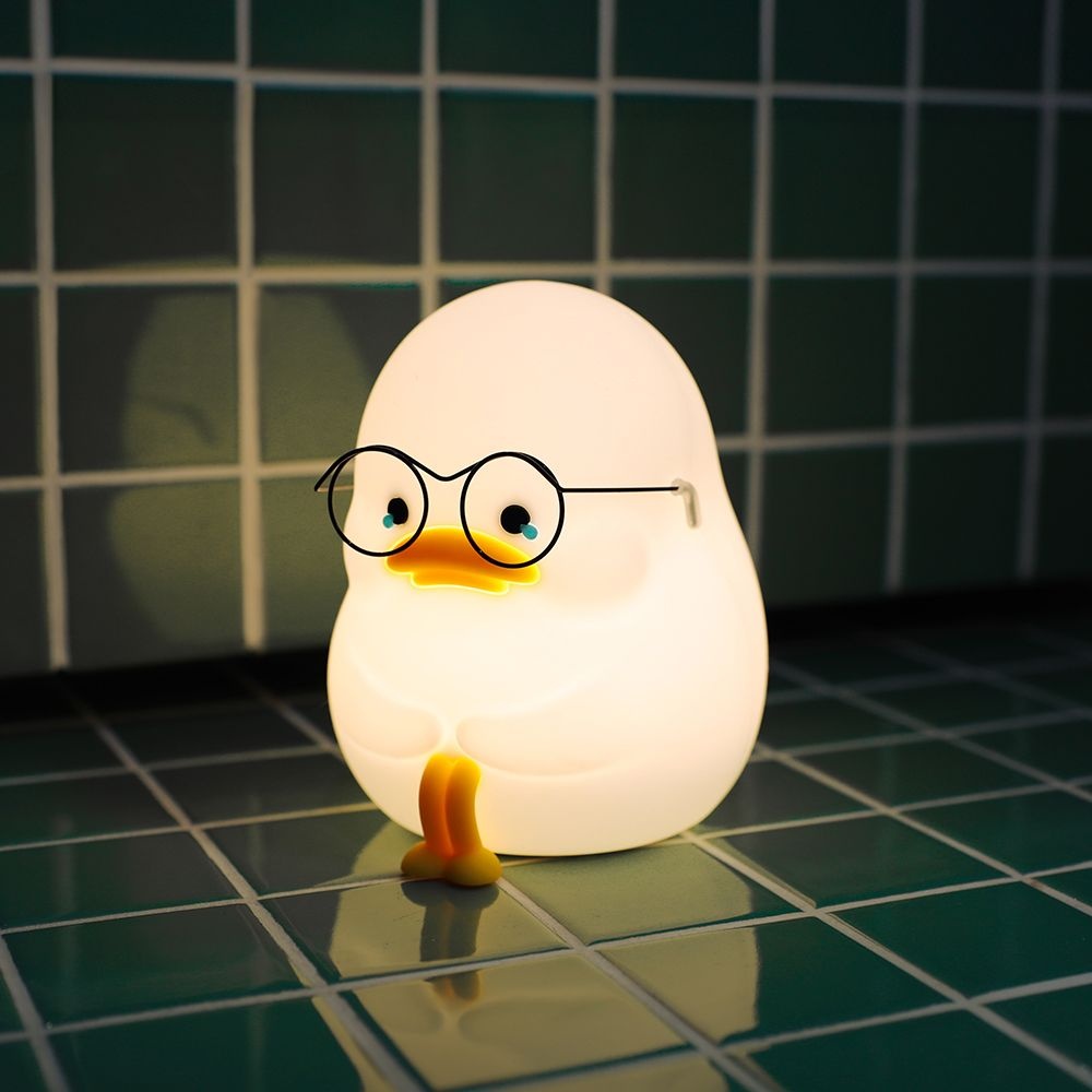 무아스 덕무룩 LED 충전식 실리콘 무드등 조명 수유등