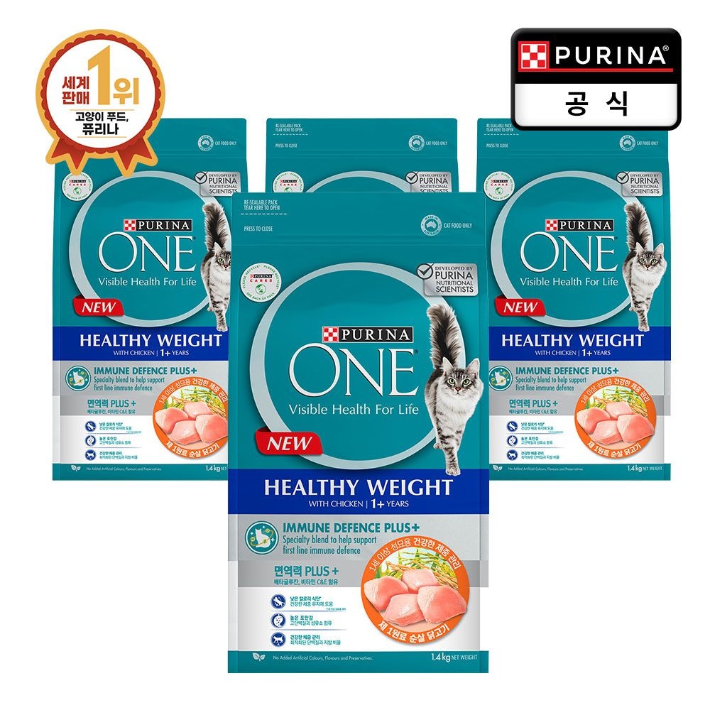 (현대Hmall) 퓨리나 원 캣 1세 이상 건강한 체중관리 1.4kg x 4개