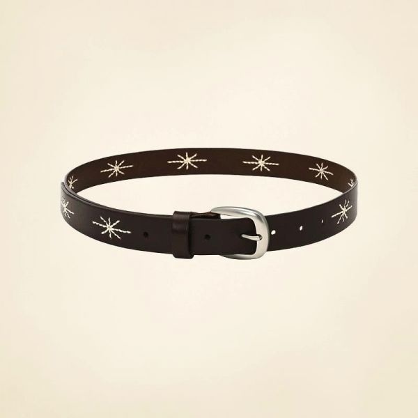 솔티페블 [6th REORDER] STITCH WESTERN BELT (2COLOR)