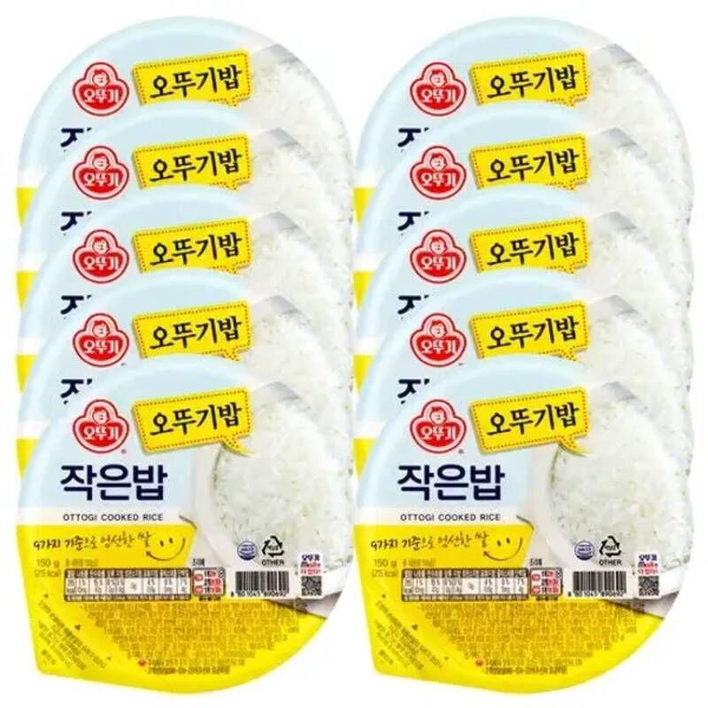 맛있는 오뚜기밥 작은공기 150g 10개 즉석밥