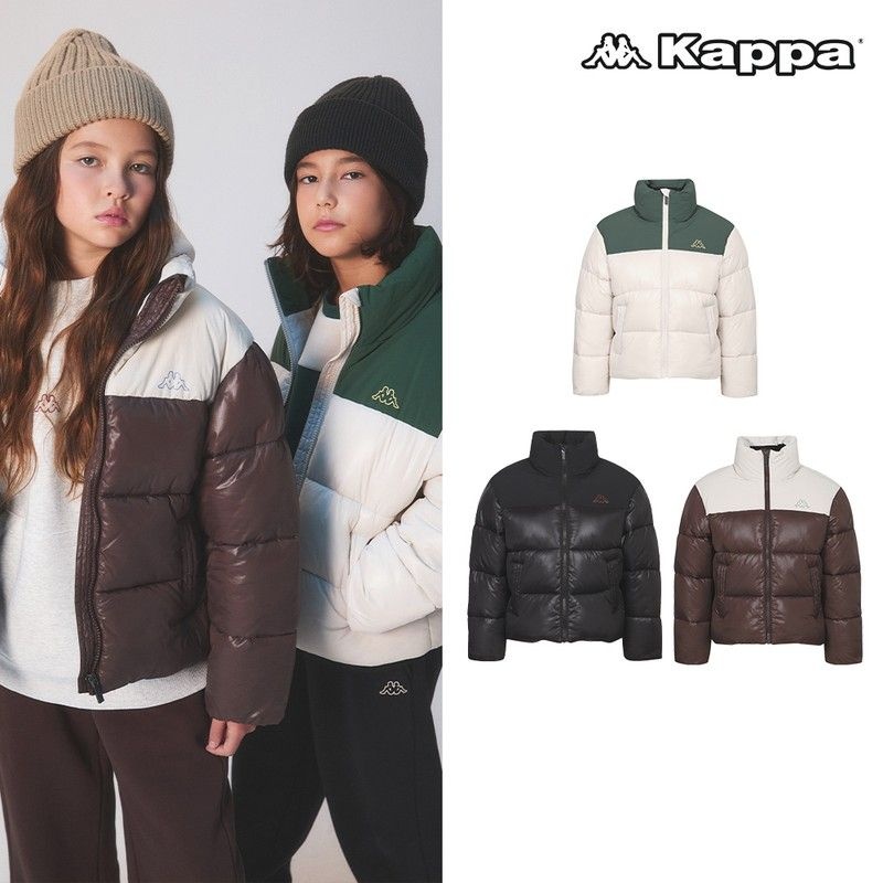 정품 하이넥 배색포인트 주니어 숏패딩 3컬러 택1 646392