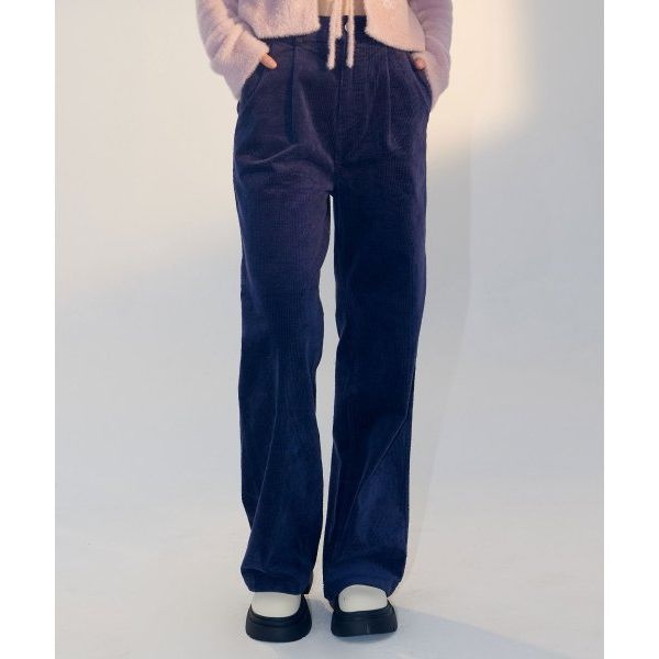 델리센트 DELICCENT 코듀로이 원턱 팬츠 [DEEP BLUE] W8F14RJPT107DU 175644