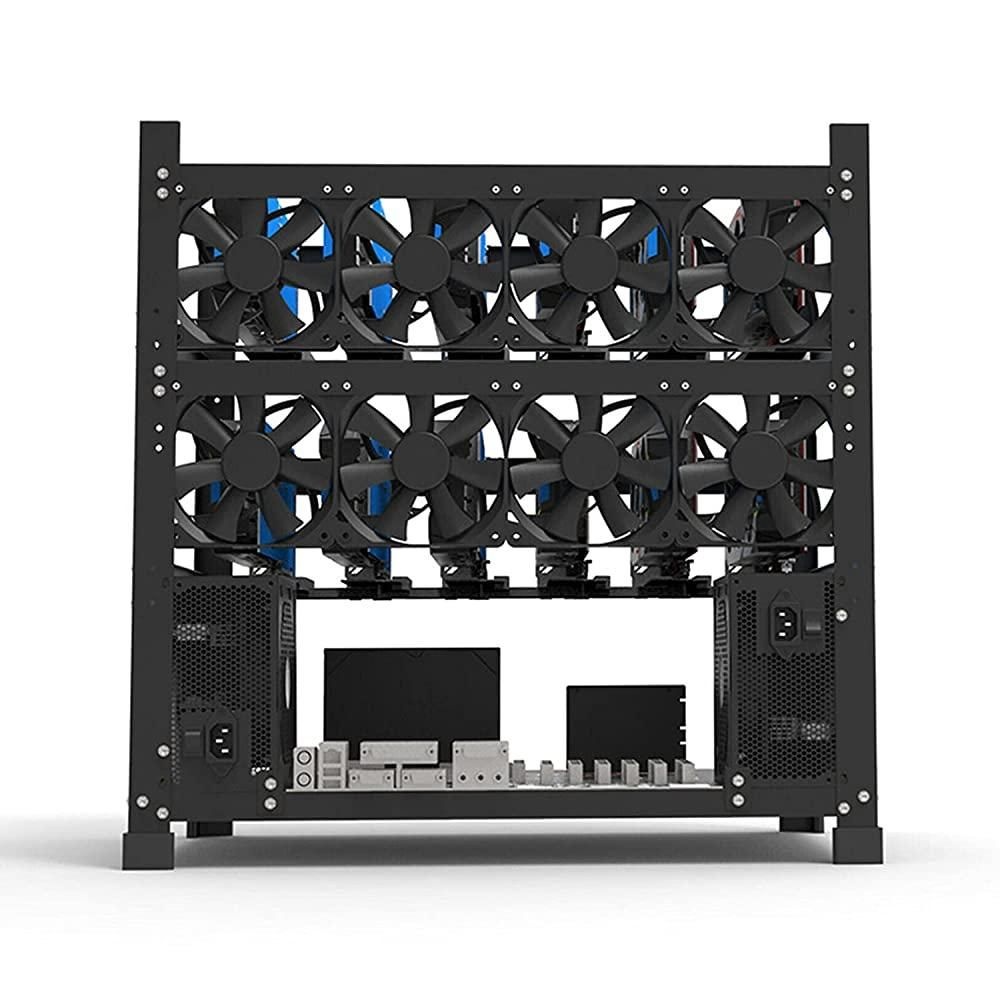 마이닝 리그 프레임 - 3중 레이어 12 GPU 스틸 케이스 비트코인 이더리움 ETH 랙