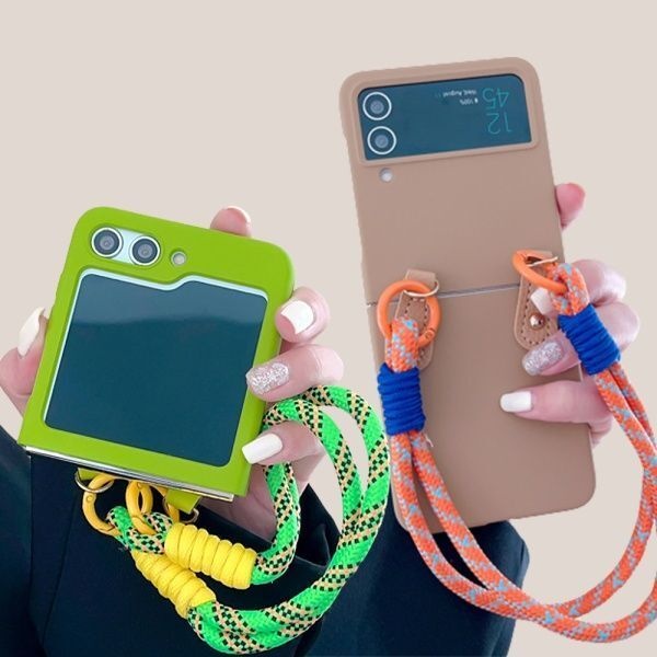 [교보문고] 사찌몰 갤럭시 z플립 5 4 3 예쁜 루프 핸드 스트랩 pc 케이스