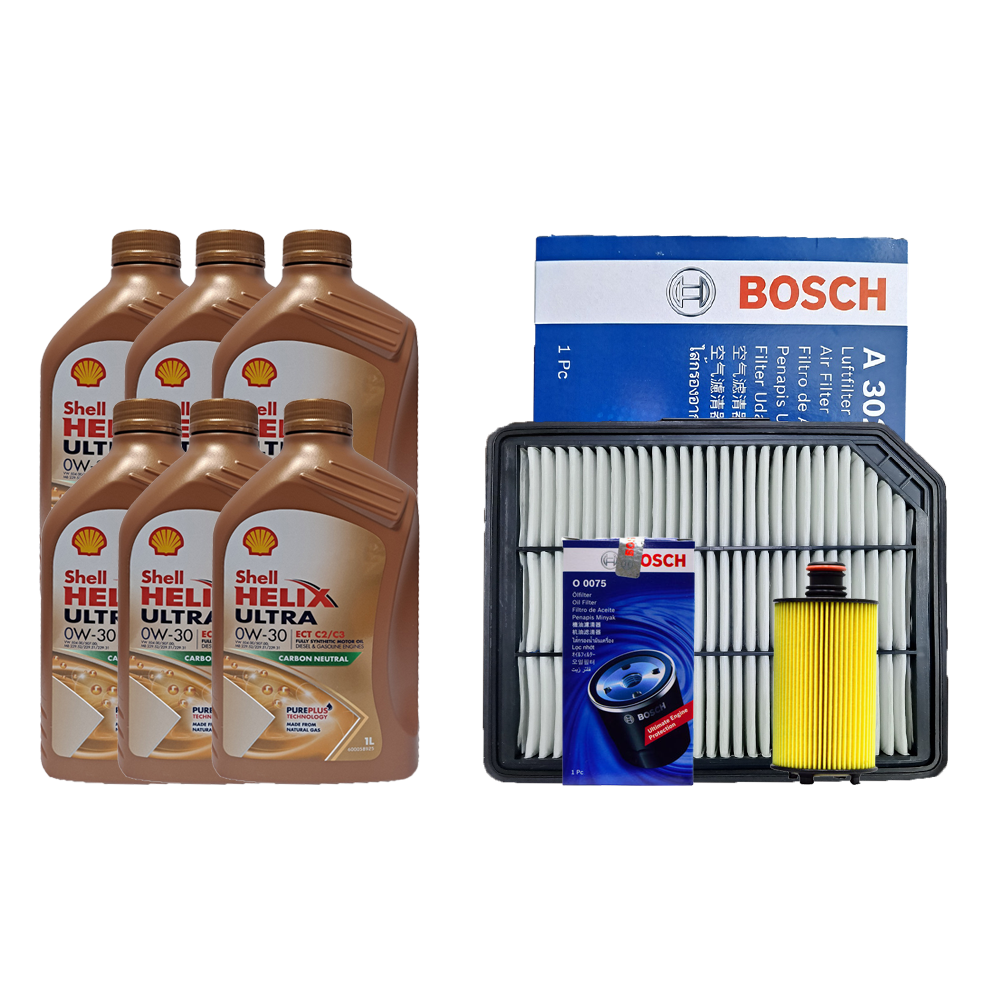 [오늘출발] 쉘 올뉴렉스턴(G4) 2.2 디젤 쉘 힐릭스 울트라 C2/C3 0W30(6L)보쉬패키지
