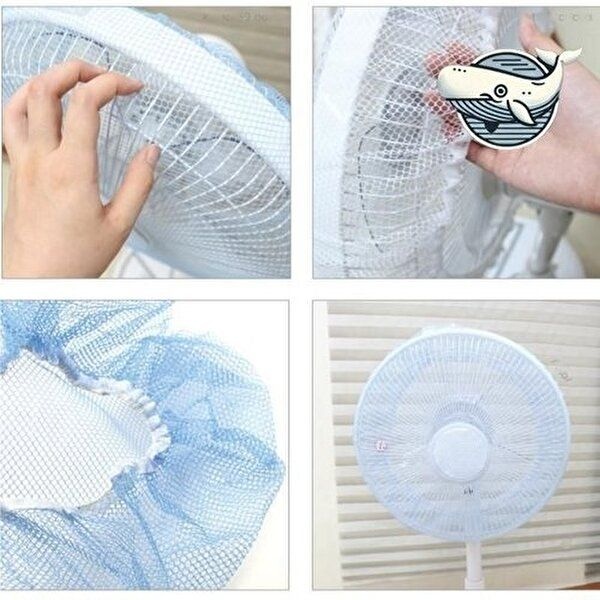 고품질 선풍기 보호 그물망 안전망 청소 용이한 선풍기망 선풍기커버 선풍기안전커버 WFHAJJN