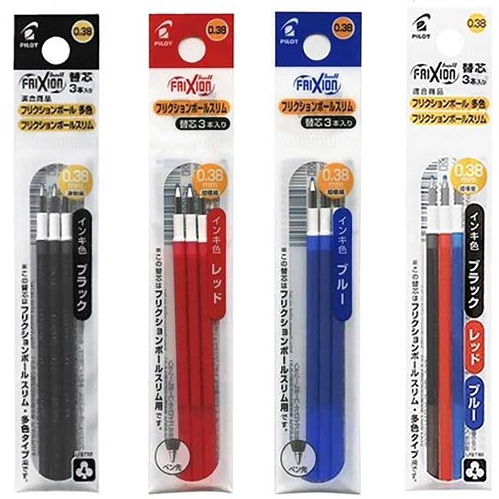 파이롯트 프릭션 볼펜리필 0.38mm LFBTRF30UF 3개입 프릭션 볼 슬림 멀티 다색볼펜 리필
