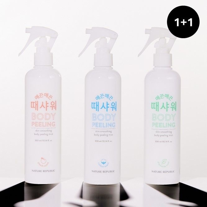 1+1 네이처리퍼블릭 매끈매끈 때샤워 6종택1 300ml
