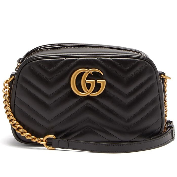 [구찌]23SS GUCCI 구찌 GG 로고 마몬트 퀼팅 레더 체인 크로스백 스몰 : 롯데ON