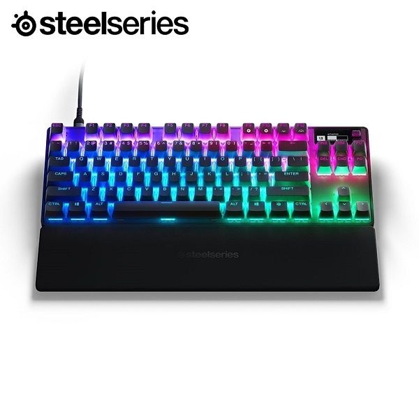 스틸시리즈 유선 기계식 미니키보드, Apex Pro TKL 2023 에이펙스 프로 텐키리스 자석축 영문자판 블랙 USB