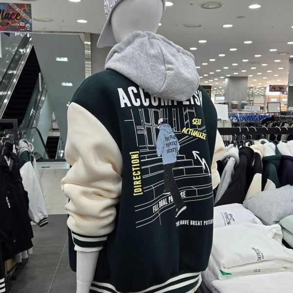 정품발송 남녀공용야구 패딩점퍼MP1JU011-그린_CJ 349482 써드케이