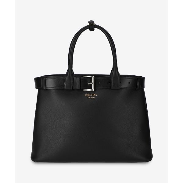 [백화점 판매 국내매장 정품] PRADA 숄더백 벨티드 라지 버클백 - 블랙 / 1BA4162CY9F0002 sjf99