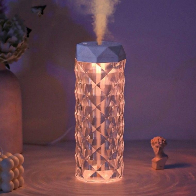 크리스탈 1L 대용량 무드등 레인보우 보틀 가습기