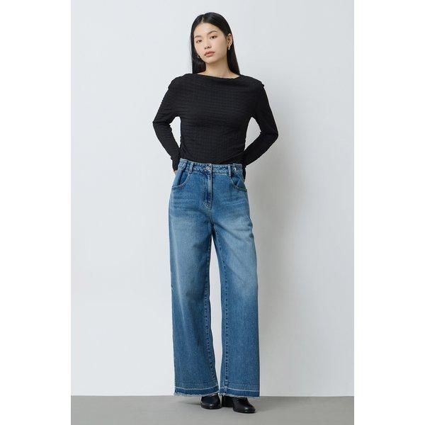 시슬리턱 조절 슬림 와이드 데님 팬츠 SADP03511 794162