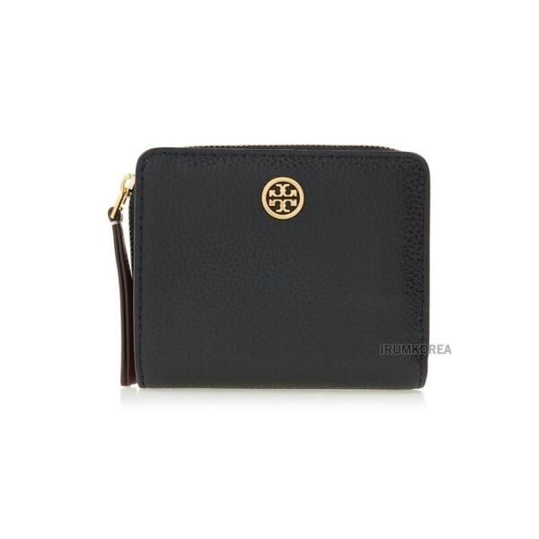 토리버치 [토리버치] SS25 여성 페블드 바이폴드 반지갑 146369 001