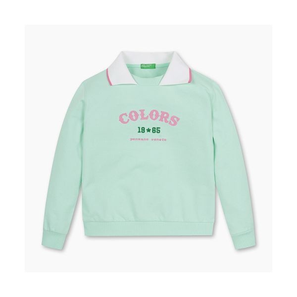 <매장정품> 베네통 BENETTON BENETTONKIDS 컬러스 카라 맨투맨_QAMT09511MT QAMT09511MT 469639