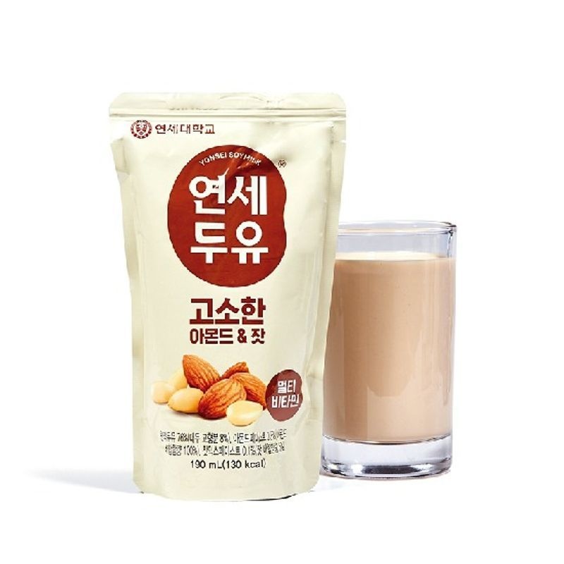 삼육식품 [연세두유] 아몬드 잣 두유 파우치 190ml*60팩[35517228]