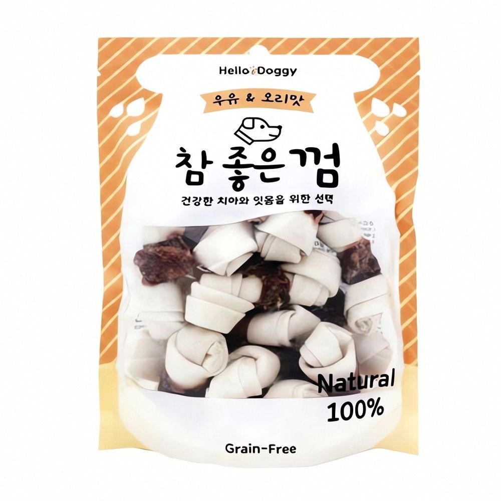 자사 협력업체 참좋은 우유 오리맛 껌 15p 강아지 간식 유제품 사탕 애완견 먹거리 보상 류 젤리