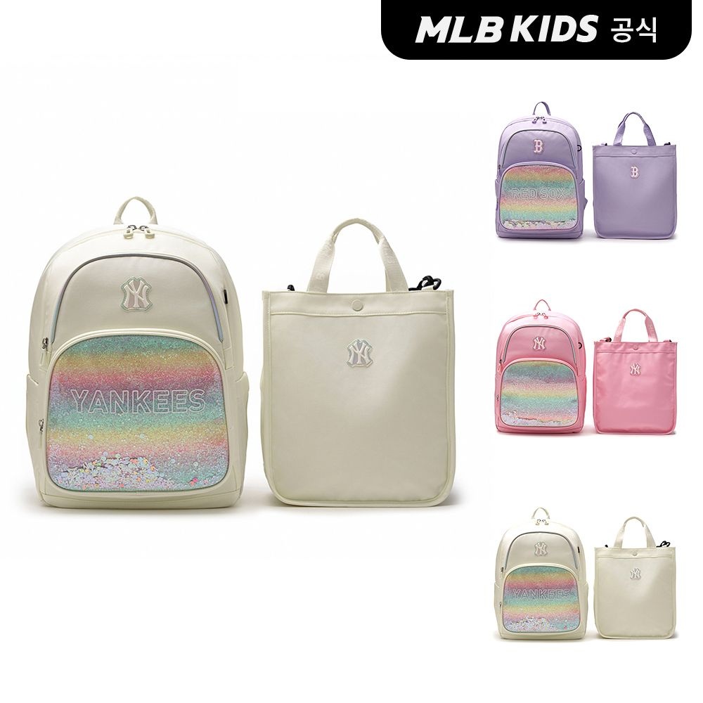MLB 키즈 (공식) 25N 샤이니 책가방 세트 (3color) 7FBKB035N