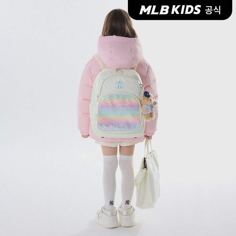 MLB 키즈 (공식) 25N 샤이니 책가방 세트 NY (Cream) 7FBKB035N-50CRS