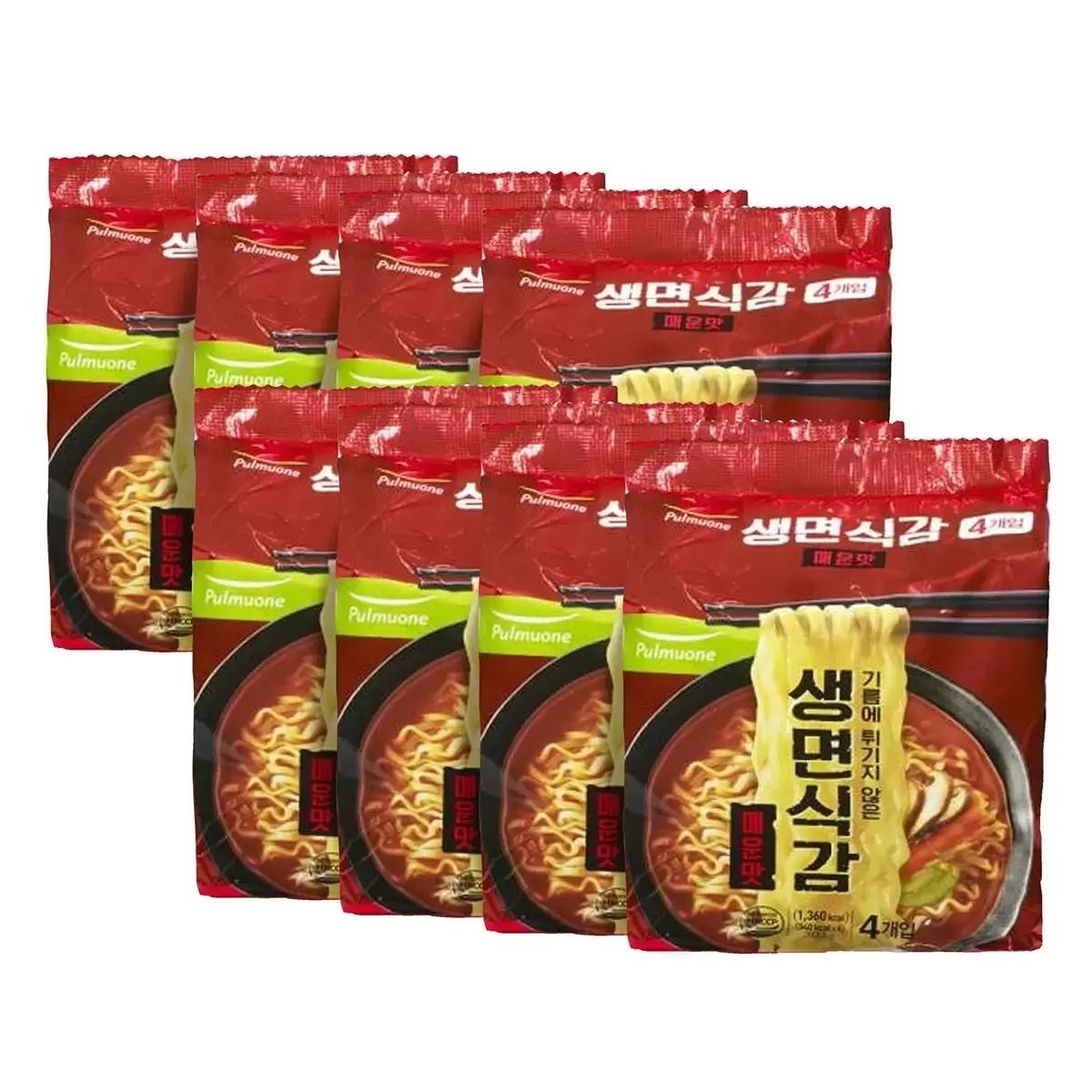 풀무원 생면식감 매운맛 95.9g x 4 x 8