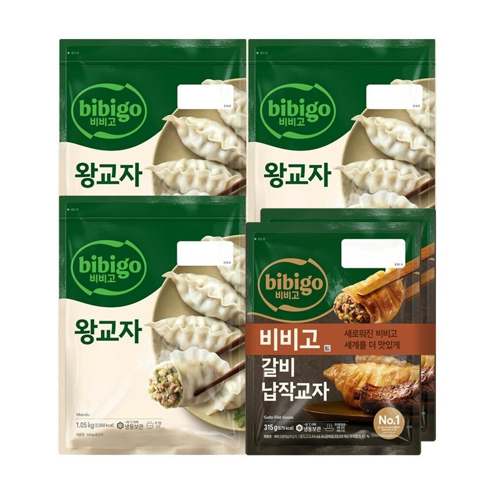 CJ제일제당 CJ제일제당 비비고 왕교자 1.05kg x3봉 + 갈비납작교자 315g x2봉