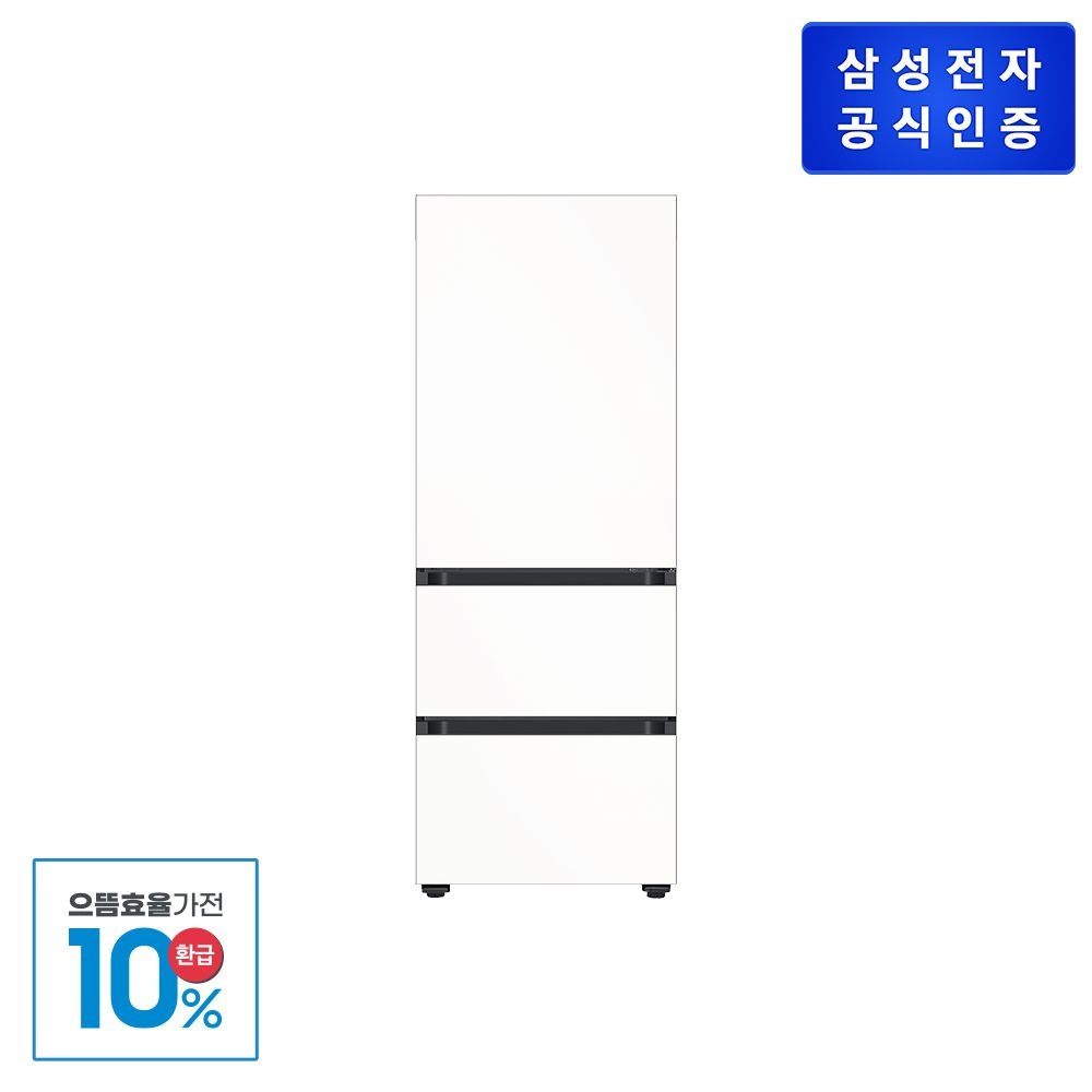 삼성전자 (현대홈쇼핑) [으뜸효율] 삼성 비스포크 김치냉장고 키친핏 313L RQ33DB74C1AP (에센셜색상선택)