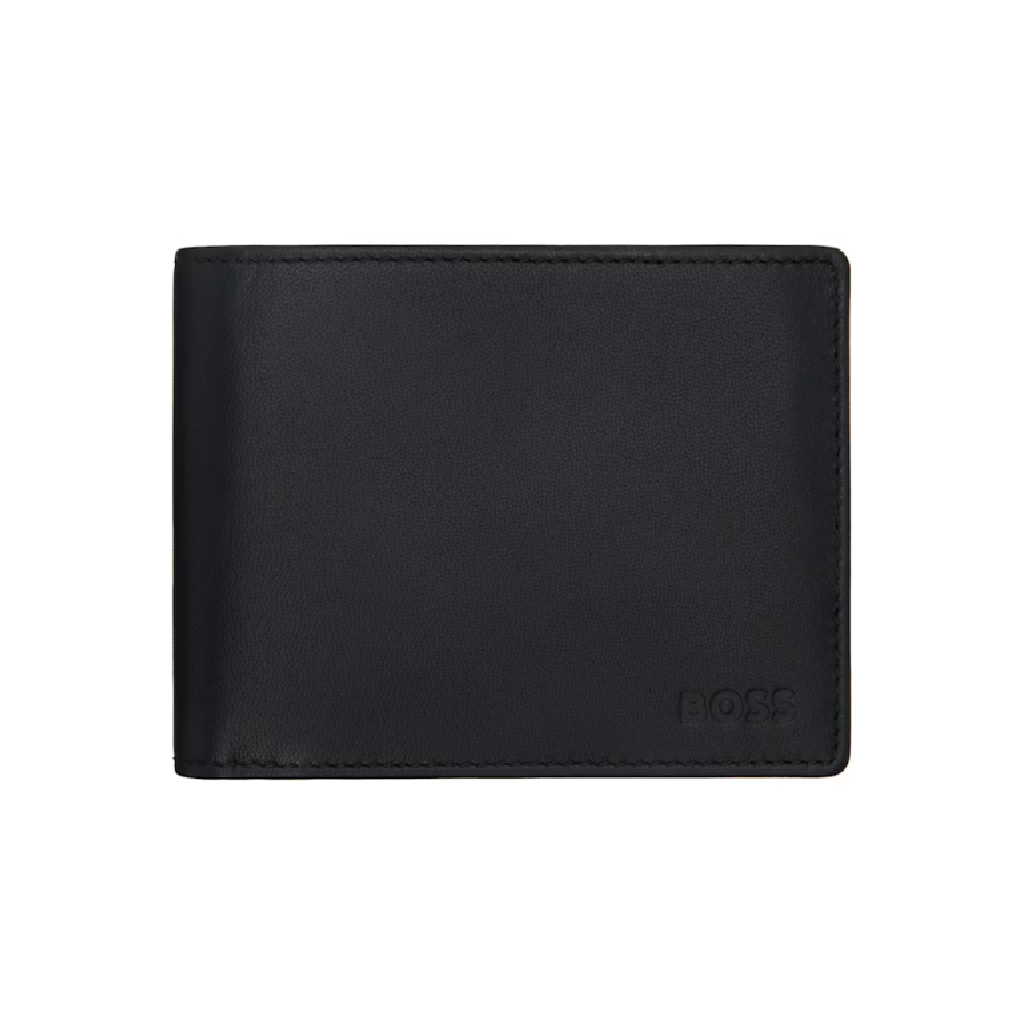 보스 블랙 로고 반지갑 252085M164011